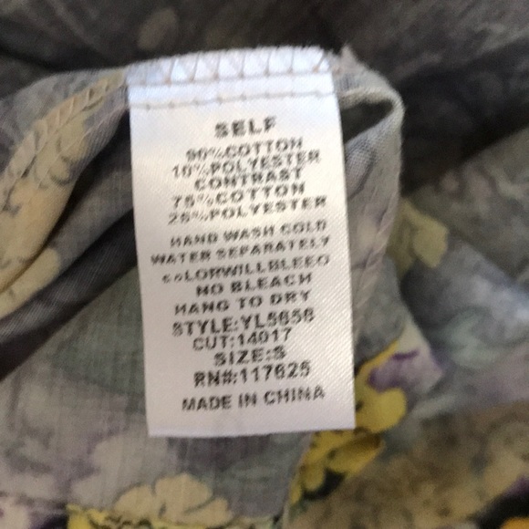 Strapless Neutral Colored Floral Dress - Picture 8 of 8